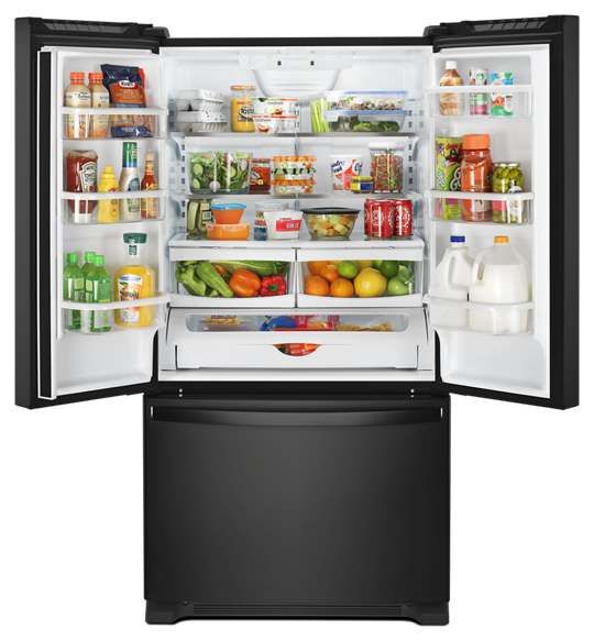 Whirlpool® 25 Cu. Ft. Wide French Door Refrigerator-Black-WRF535SMHB-3