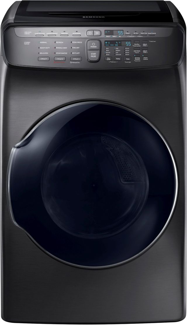 Samsung 7.5 Cu. Ft. Black Stainless Steel FlexDry™ Electric Dryer