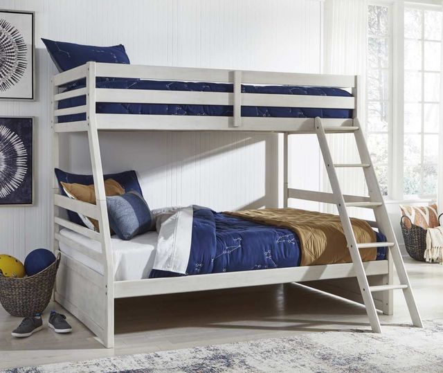 Signature Design by Ashley® Robbinsdale Antique White Twin/Full Bunk Bed 6