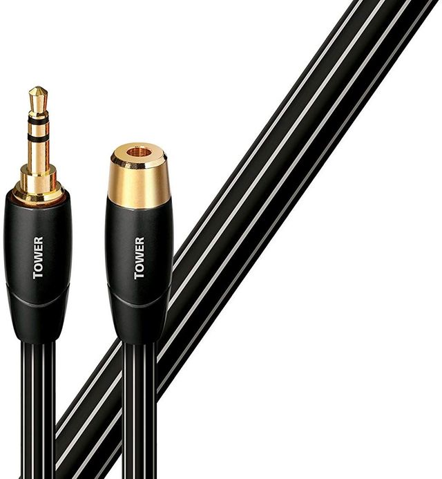 AudioQuest® Tower Male to Female 3.5mm Interconnect Analog Audio Cable (5.0M/16'4")