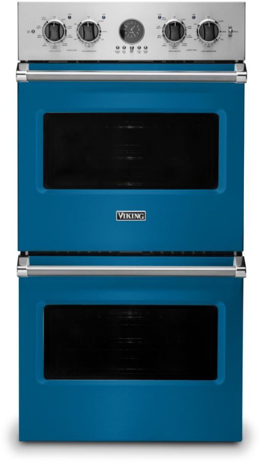 Viking® 5 Series 27" Alluvial Blue Professional Built In Double Electric Premiere Wall Oven