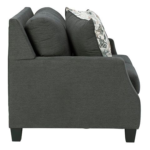 Signature Design by Ashley® Bayonne Charcoal Loveseat-2