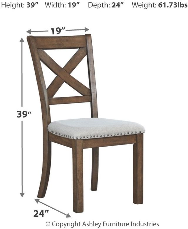 Signature Design by Ashley® Moriville Beige Dining Side Chair 3