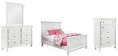 Signature Design by Ashley® Kaslyn 3-Piece White Queen Panel Bed Set