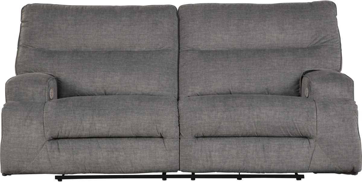 Signature Design by Ashley® Coombs Charcoal 2 Seat Reclining Power Sofa