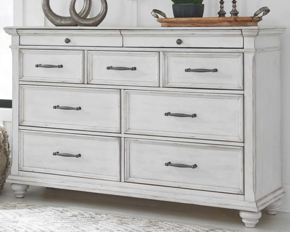 Benchcraft® Kanwyn Whitewash Dresser | Fischer Furniture | Rapid City, SD