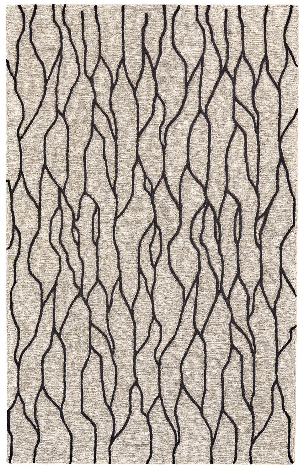 Feizy Enzo Black/Taupe 8' x 11' Rug
