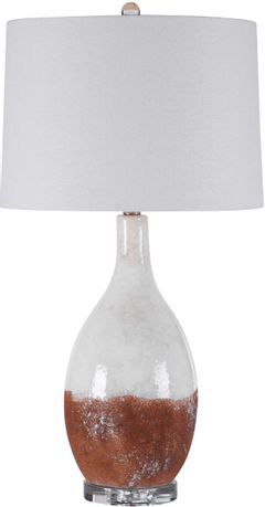 Uttermost® by David Frisch Durango White Table Lamp