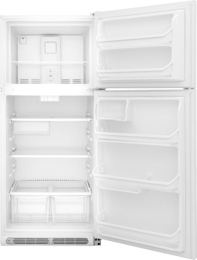 Frigidaire® 20.4 Cu. Ft. White Top Freezer Refrigerator 1