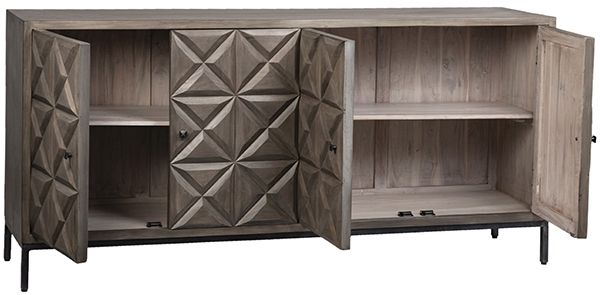 Dovetail Furniture Gardner Vista Brown Sideboard 1