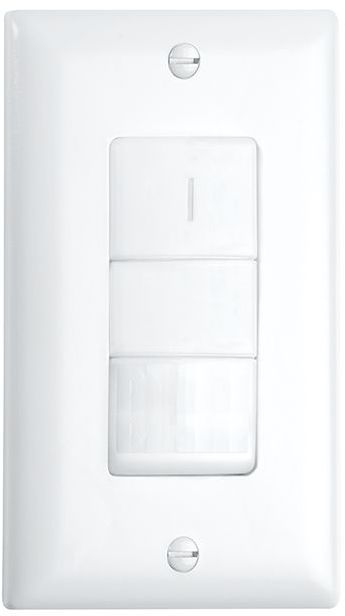 Crestron® STEINEL IR VS 1 Passive Infrared Wall Switch Vacancy Sensor-Light Almond 0