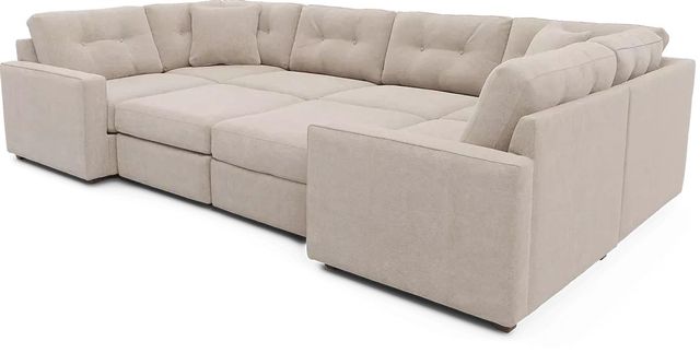 ModularOne Beige 8 Piece Sectional with 2 Ottomans-2