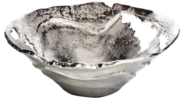 Crestview Collection Willow Polished Silver Larger Pierced Bowl 0