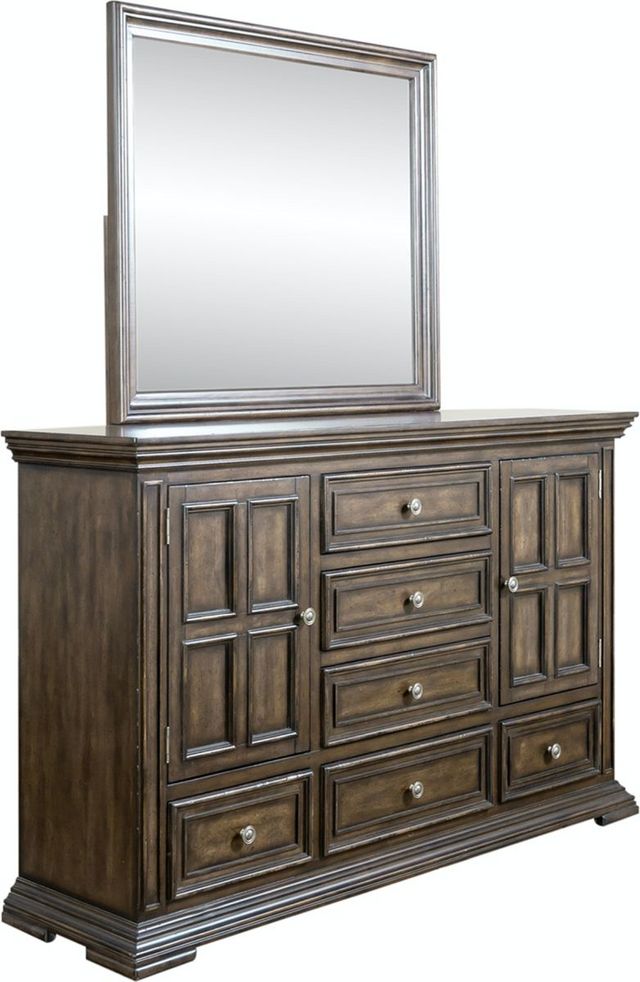 Liberty Big Valley Brownstone Dresser and Mirror