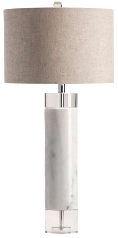 Crestview Collection Sheffield White Table Lamp