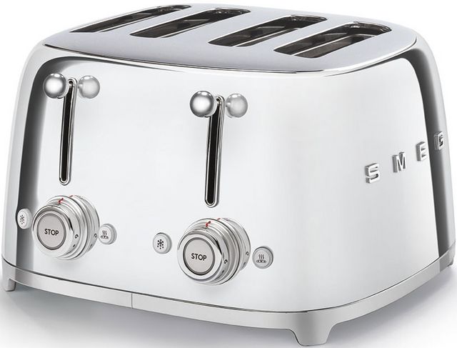 Smeg 50's Retro Style Steel 4 Slot Toaster
