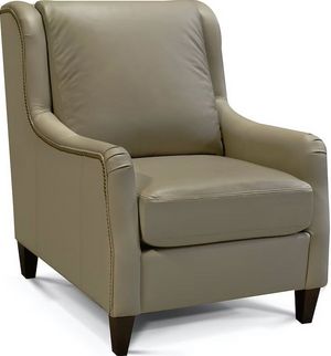 England Furniture Beale Leather Chair with Nailhead Trim