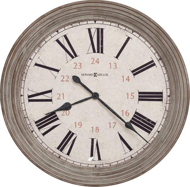 Howard Miller® Nesto Worn Aged Brown Wall Clock