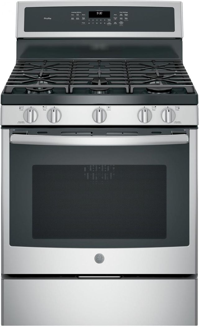GE® Profile™ Series 30" Stainless Steel Free Standing Gas Convection Range