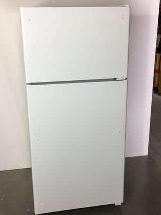 OUT OF BOX GE® 15.6 Cu. Ft. White Top Freezer Refrigerator