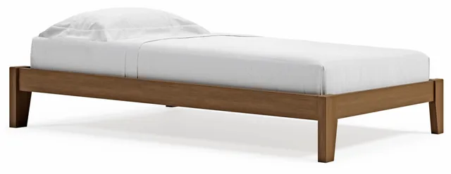 Signature Design by Ashley® Tannally Light Brown Twin Platform Bed 1
