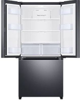Samsung 17.5 Cu. Ft. Fingerprint Resistant Black Stainless Steel French Door Refrigerator 3