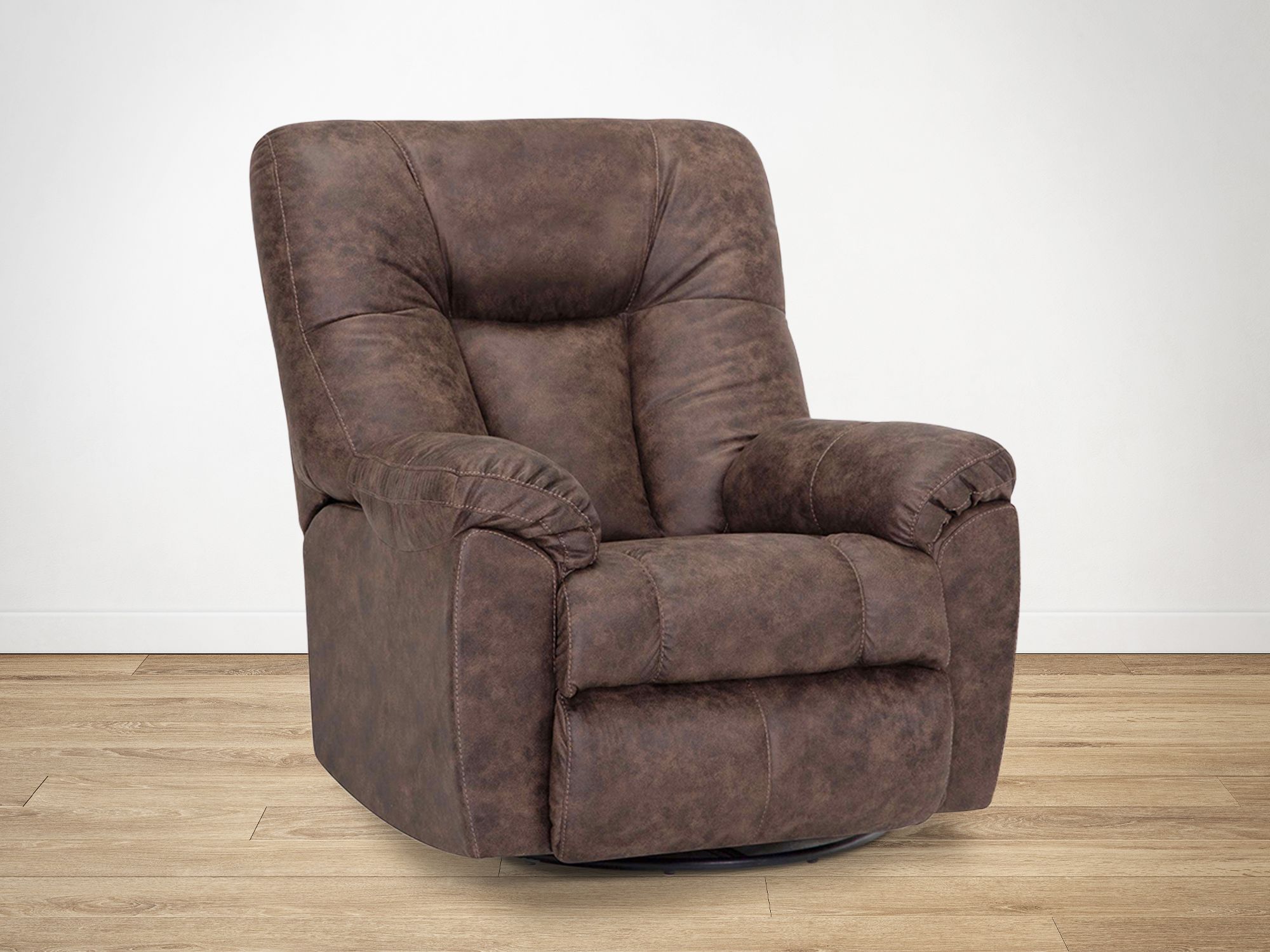 Connery Coffee Swivel Recliner