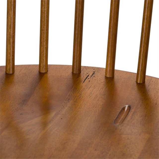 Liberty Furniture Treasures Rustic Oak Bow Back Side Chair-Black 7