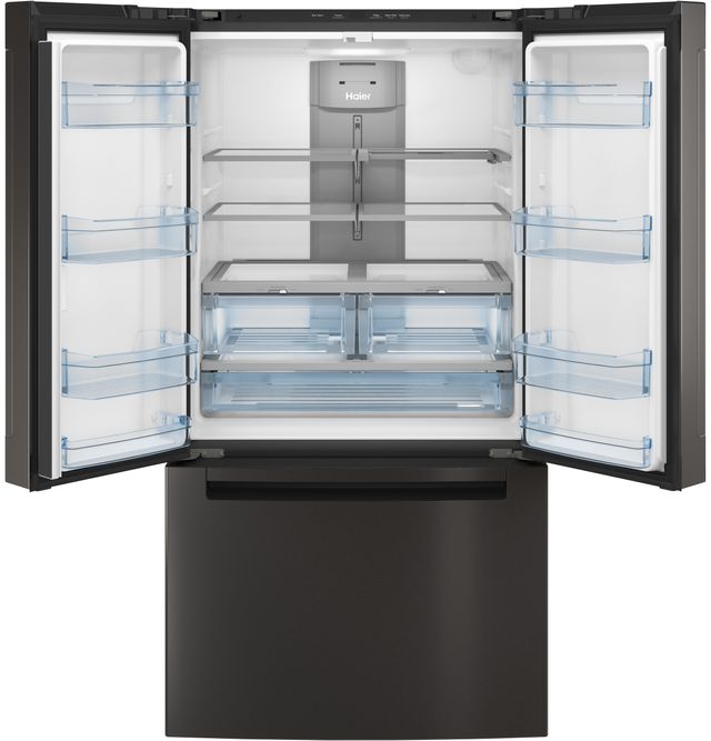 Haier 27.0 Cu. Ft. Black Stainless Steel French Door Refrigerator-2