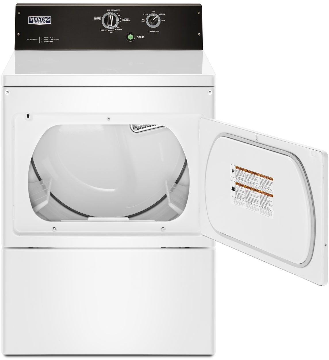 Maytag Commercial® 7.4 Cu. Ft. White Front Load Electric Dryer