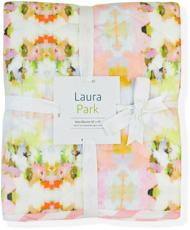Laura Park Designs® Brooks Avenue Pink Baby Blanket-1