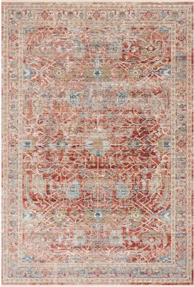 Loloi II Claire Red/Ivory 4'x5' Rug