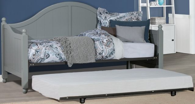 Hillsdale Furniture Augusta Gray 82'' Twin Daybed with Suspension Deck-0