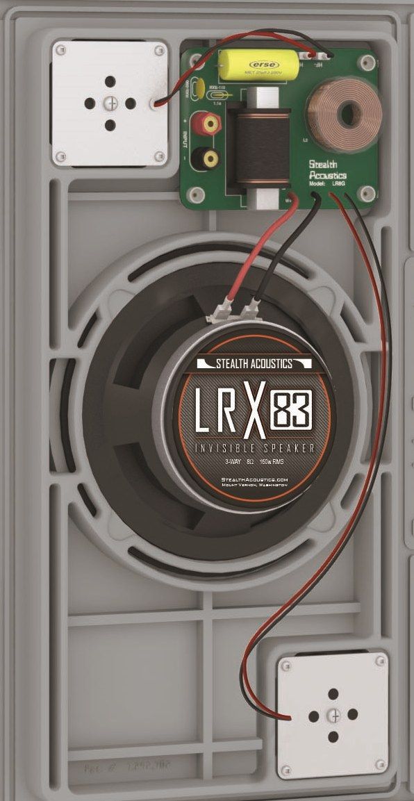 Stealth Acoustics LRX Series 8" Invisible In Wall or In Ceiling Speaker 1