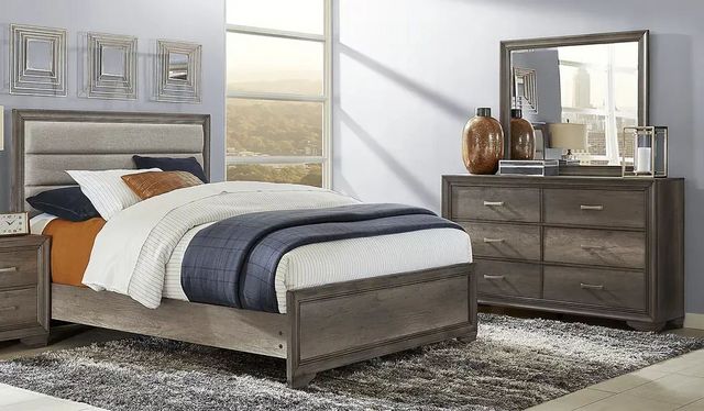 Marlow Gray King Bed, Dresser and Mirror-0