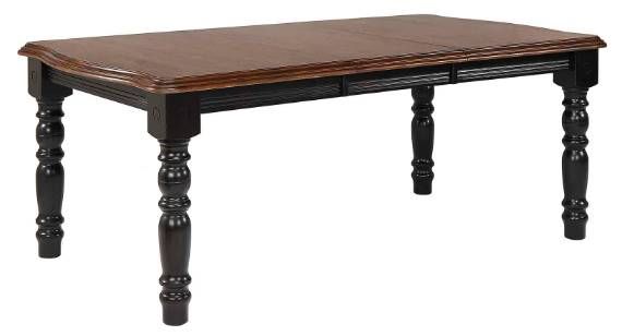 TEI Windswept Shore Black/Cherry Dining Table