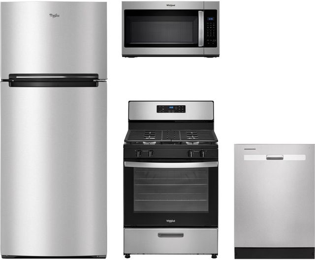 Whirlpool® 4 Piece Stainless Steel Kitchen Package-0