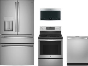 GE Profile™ 4 Piece Kitchen Package-Stainless Steel