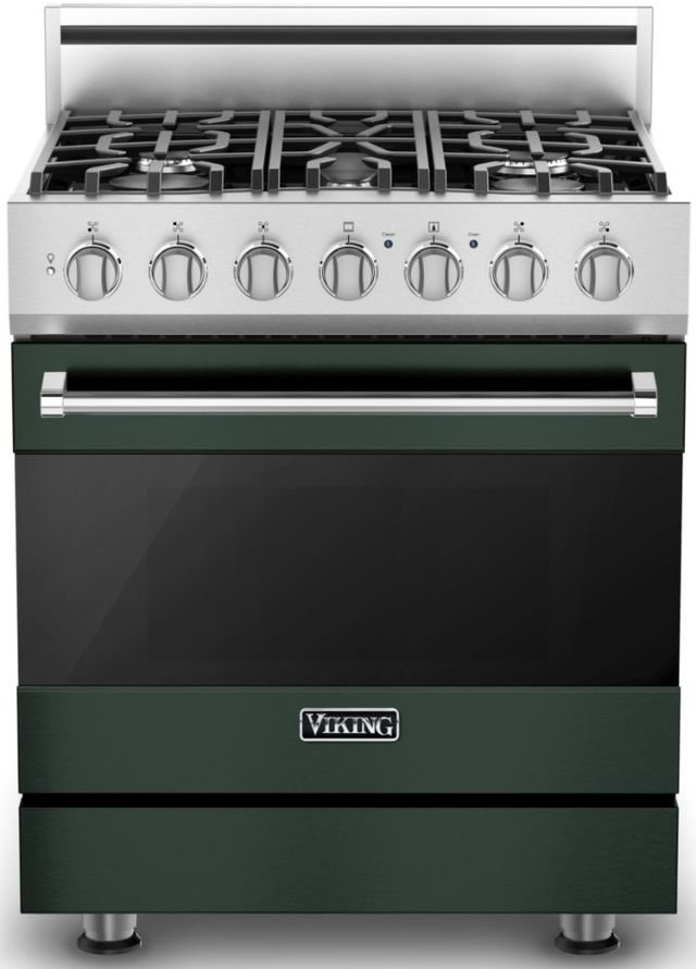 Viking® 3 Series 30" Blackforest Green Pro Style Dual Fuel Natural Gas Range