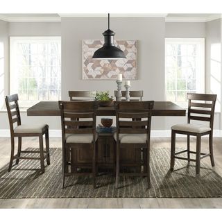 Elements Colorado Counter Height Table & 6 Counter Chairs