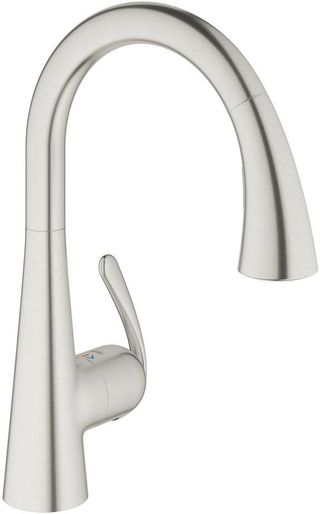 Grohe Ladylux RealSteel® Single-Handle Kitchen Faucet