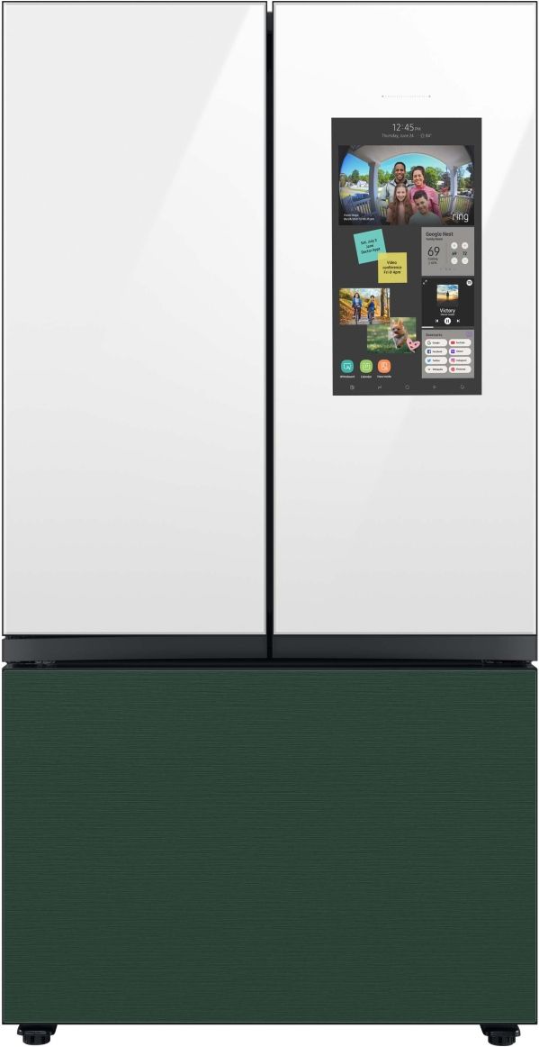 Samsung Bespoke 18" White Glass French Door Refrigerator Top Panel 3