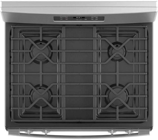 GE® 30" Stainless Steel Free Standing Gas Range with Continuous Grates 6