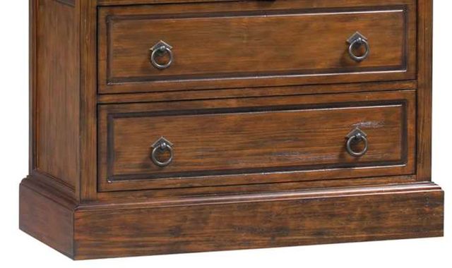 Crestview Collection Hawthorne Estate Distressed Pecan Curio Cabinet-2