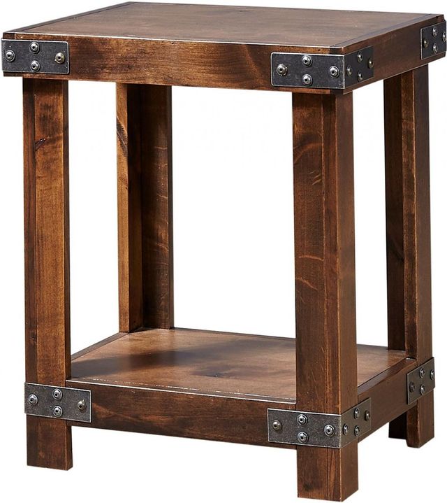 Aspenhome® Industrial Tobacco Chairside Table 0