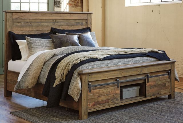 Pied de lit avec rangement grand grand Sommerford, brun, Signature Design by Ashley® 0