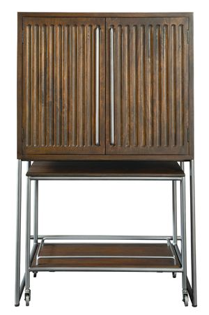 Howard Miller® Medium Brown Bar Cart Wine & Bar Cabinet