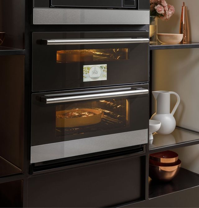 Café™ Minimal Series 30" Platinum Glass Double Electric Wall Oven 6