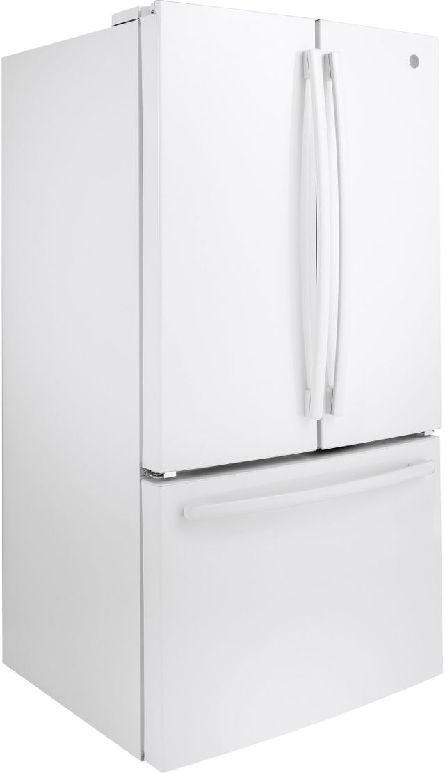 GE® 27.0 Cu. Ft. White French Door Refrigerator Midwest Clearance