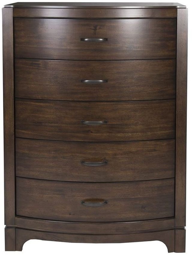 Liberty Furniture Avalon lll 5 Piece Pebble Brown Queen Panel Storage Bedroom Set 2